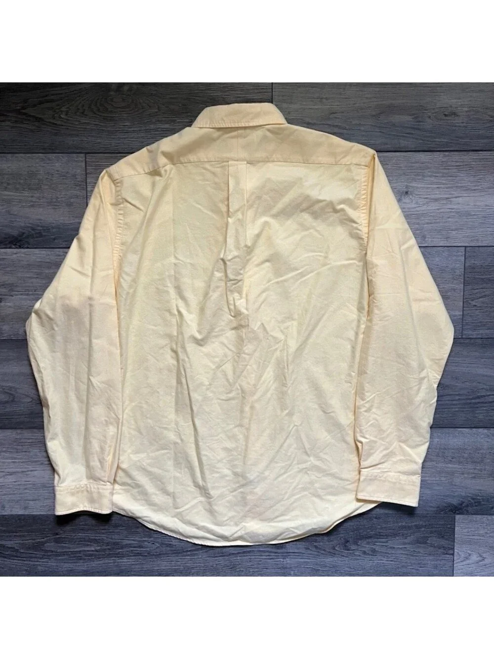 Polo Ralph Lauren Men's 2XL Button Up Casual Oxford Shirt Yellow Flesh Pony